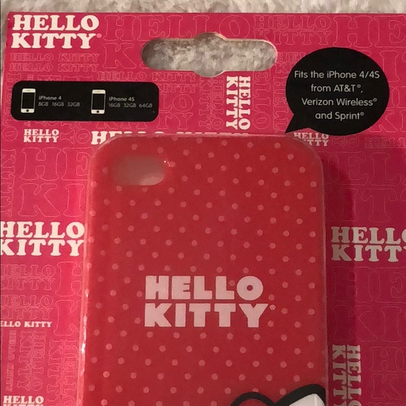 NIB Red Hello Kitty IPhone 4 or 4S case - Picture 3 of 5
